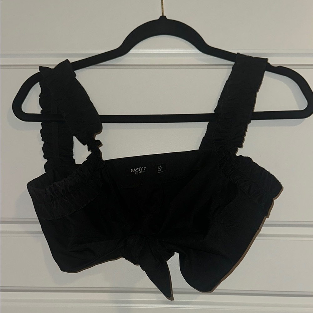 Nasty Gal Black Crop Top